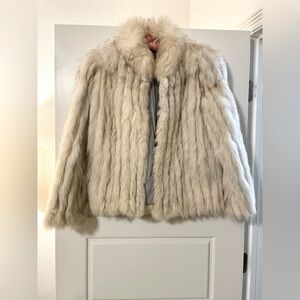 Saga Fox Genuine Fur Coat size S to M